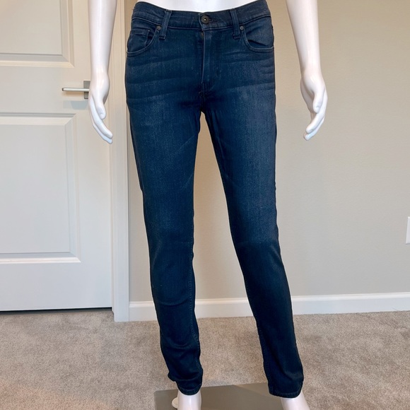 PAIGE Croft Dark Wash Skinny Stretch Denim - sz 31 - Picture 1 of 10